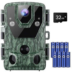 1080P 24MP Trail Camera, Game Camera with Night Vision 120&#176; Wide-Angle 0.2S