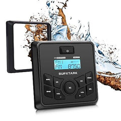 Weatherproof Marine Gauge Receiver-Bluetooth, Boat Digital Media MP3 Player, ...