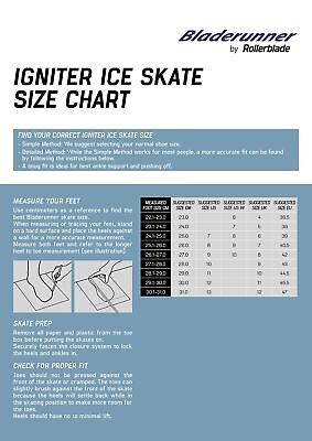 Rollerblade Bladerunner Ice Igniter Mens, Black and Gray, Ice Skates 9