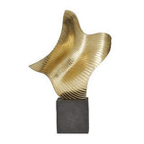 The Novogratz Polystone Abstract Decorative Sculpture Wave Home Decor Statue ...