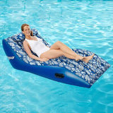 Aqua Ultra-Comfort Floating Pool Chair & Lake Raft with Pillow &#8211; Heavy Dut