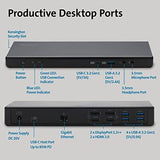 Kensington SD4750P USB-C Displaylink Docking Station for Windows, Black