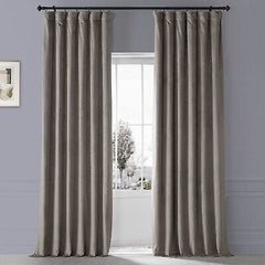 HPD Half Price Drapes Signature Plush Velvet Blackout Curtains for Bedroom (1...