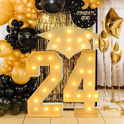 Graduation Decorations 2024 Party Numbers: 4.5FT Graduation Decorations Class...