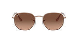 Ray-Ban RB3548N Hexagonal Flat Lens 48 mm, Copper/Pink Gradient Brown