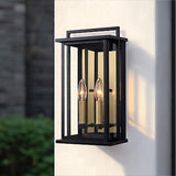 LamQee Modern Outdoor Wall Lights Dusk to Dawn Sensor, Large Outdoor Wall Lan...