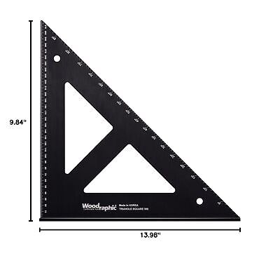 Professional Easy-Read Carpenter Square, Woodworking Tools (300 MM) 300 MM