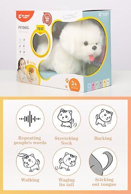 CU-MATE Interactive Maltese Simulation Dog-Realistic Puppy Electronic Toy Dog...