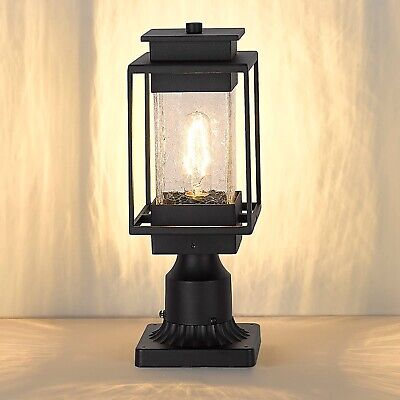 Outdoor Post Light Fixture, Cast Aluminum Outdoor Post Light with Pier Mount ...