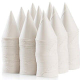 Cone Paper Cups 2000 Pack Snow Cone Disposable 4.5 Oz White