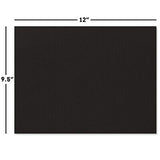 Plain Black Certificate Folders - Pack 50, Linen Cover 80 lb. Stock, Folded, ...