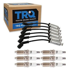 TRQ Ignition Kit 6 Spark Plugs and Wire Set For 2014-17 Silverado Sierra V6 4...