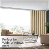 Deconovo Room Divider Curtains for Office, Wide Blackout Curtain Screen for B...