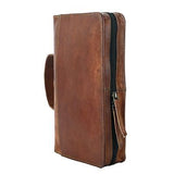 Leather Bible Cover Book Cover Planner Cover with Handle and Back Pocket Size...