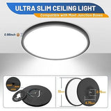 Allsmartlife Led Flush Mount Ceiling Light, 6 Pack 24W 12inch Round Led Surfa...