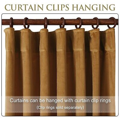 StangH 120 inches Extra Long Gold Brown Velvet Curtains for Living Room, Back...