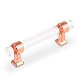 30 Pack Orger Acrylic Cabinet Pulls Modern Rose Gold Drawer Pulls Kitchen Cab...