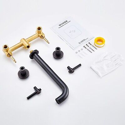 Wall Mount Tub Filler Oil Rubbed Bronze Tub Faucet Brass Bathroom Bathtub Fau...