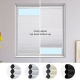 MYshade Top Down Bottom Up Shades Cordless Cellular Shades Blackout Blinds fo...