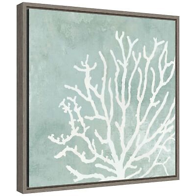 Amanti Art Framed Canvas Wall Art Print Sea Crown II (Coral) by Aimee Wilson ...