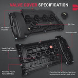 BDFHYK Engine Valve Cover with Gasket Compatible with 2007 2008 2009 2010 201...