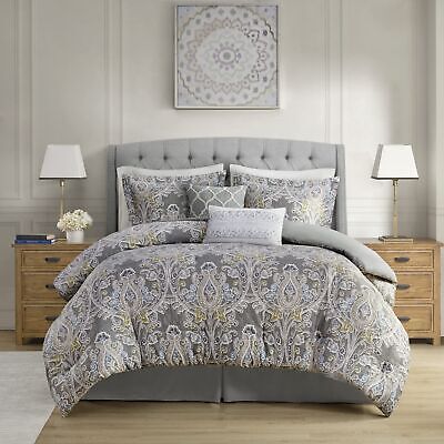 Harbor House Cozy Cotton Comforter Set - Classic Modern Design, All Season Do...