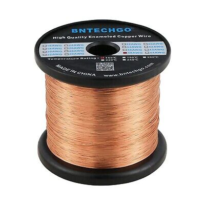 BNTECHGO 38 AWG Magnet Wire - Enameled Copper Wire - Enameled Magnet Winding ...