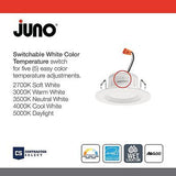 Juno RB4 SWW5 CP6 MW M2 RetroBasics Downlight Trim Kit, Switchable LED White,...