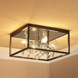 AGV LIGHTING CL044C Crystal Ceiling Light Fixture, Modern Flush Light, Perfec...