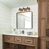 LOG BARN Bathroom Light Fixtures, 3 Light Farmhouse Vanity Lights for Bathroo...