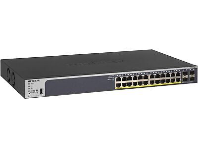 NETGEAR 28-Port PoE Gigabit Ethernet Smart Switch (GS728TP) - Managed, Option...