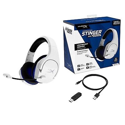 HyperX HHSS1C-KB-WT/G Cloud Stinger Core &#8211; Wireless Gaming Headset, for PS