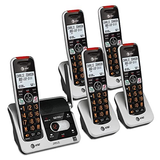 AT&T BL102-5 DECT 6.0 5-Handset Cordless Phone for 5 Handset, Silver/Black