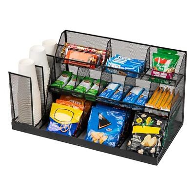 Mind Reader 14 Compartment Condiment organizer, Black 14 Compartment,