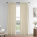 HPD Half Price Drapes French Linen Curtains 84 Inches Long Room Darkening Cur...