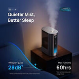 Dreo 6L Smart Humidifier, Warm & Cool Mist Humidifier for Bedroom, Top Fill, ...