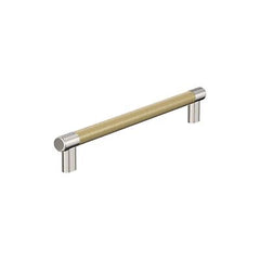 Amerock BP54040PNBBZ | Polished Nickel/Golden Champagne Appliance Pull | 12 i...