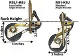 2 Pack, Rack Strap, The Original Ladder Rack Tie-Downs, Right Angle Mounting ...