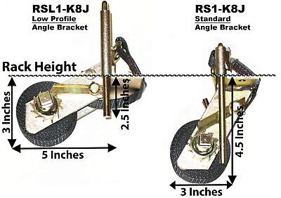 2 Pack, Rack Strap, The Original Ladder Rack Tie-Downs, Right Angle Mounting ...