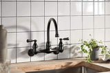 Peerless P2765LF-OB Elmhurst Two-Handle Kitchen Faucet Wall-Mount, Oil-Rubbed...