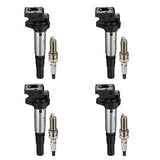 BDFHYK Ignition Coils UF598 and Iridium Spark Plug 97968 Compatible with Mini...