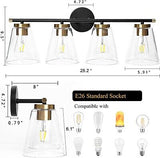 NEOUS Bathroom Vanity Light, 4-Light Vanity Lighting Fixtures, Bathroom Light...