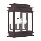 Livex 20204-07 Transitional Three Light Outdoor Wall Lantern from Princeton C...