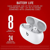 Beats Studio Buds – True Wireless Noise Cancelling Earbuds – One Size, White