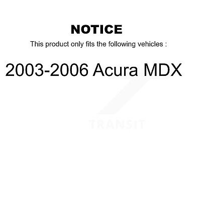 Kugel Front Rear Wheel Bearing Kit Replacement For 2003-2006 Acura MDX - Left...