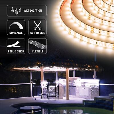 Armacost Lighting RibbonFlex Pro Soft White (3000K), 60LEDs/M, 10M, 24V Outdo...