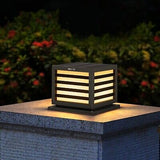 Outdoor Solar Post Cap Light, Modern 3000K Luxury LED Landscape Lighting with...