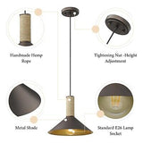 Industrial Pendant Light Fixture, Hanging Pendant Lighting with Metal Shade, ...