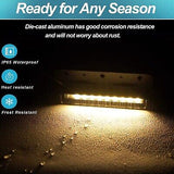 8 Pack 12 Inch 3W LED Hardscape Lighting, Retaining Wall Lights IP65 Waterpro...