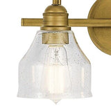 KICHLER Avery 15" Bathroom Vanity Industrial 2 Light Wall Fixture with Clear ...